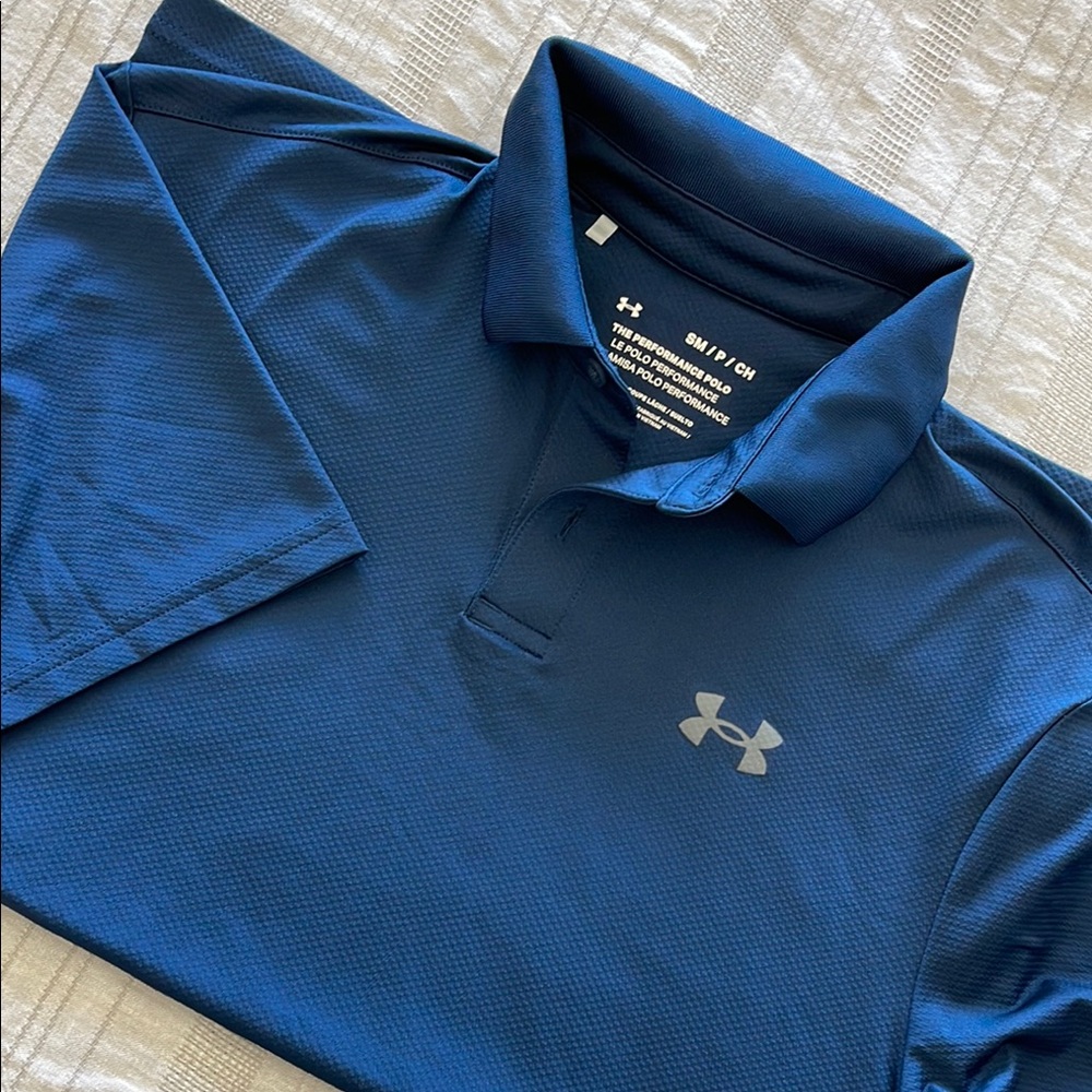 Under Armour Blue Polo Shirt
